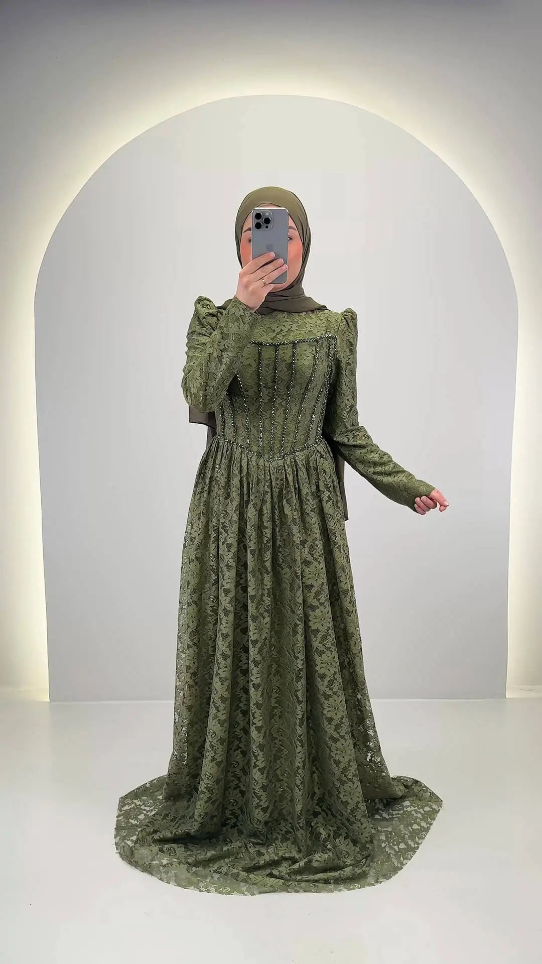 Mina Abendkleid Grün