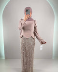 Hisra Abendkleid Beıge