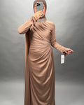 Himaya Abendkleid Bronze