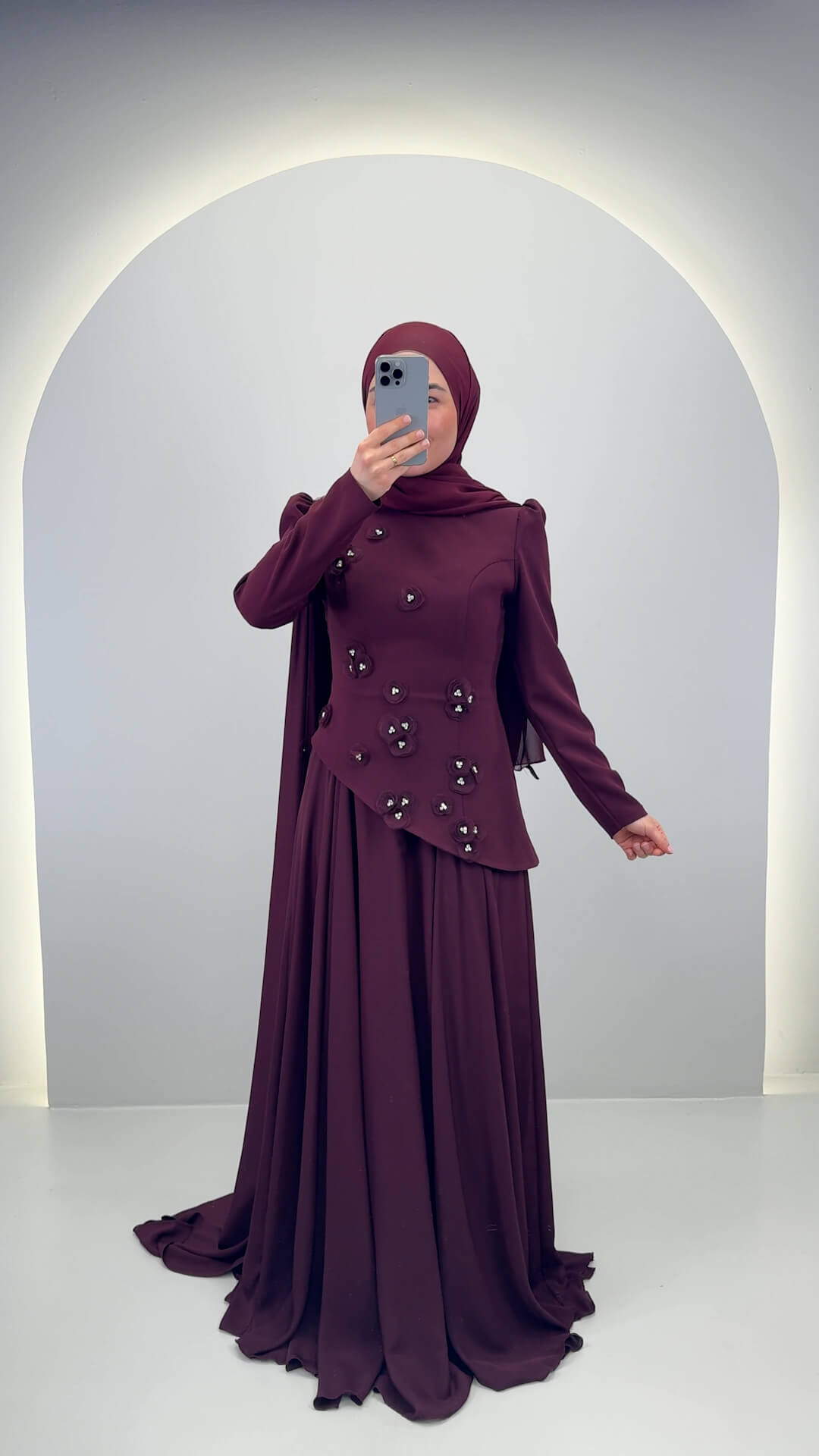 Adela Abendkleid Braun