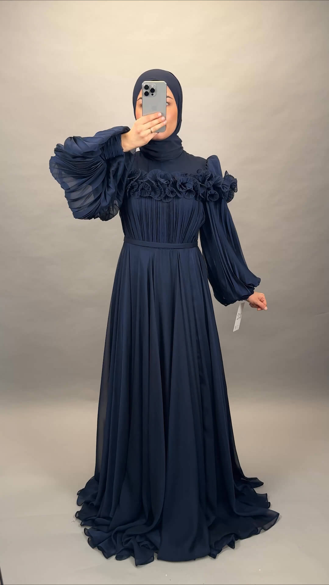 Bahar evening dress dark blue