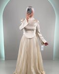 Avra Abendkleid Beige