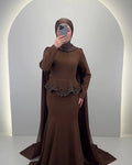 Simay Abendkleid Braun