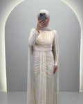 Nirama Abendkleid Cremeweiß