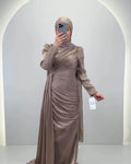 Leyla Abiye Taupe