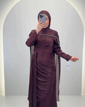 Leyla Abiye Kahverengi
