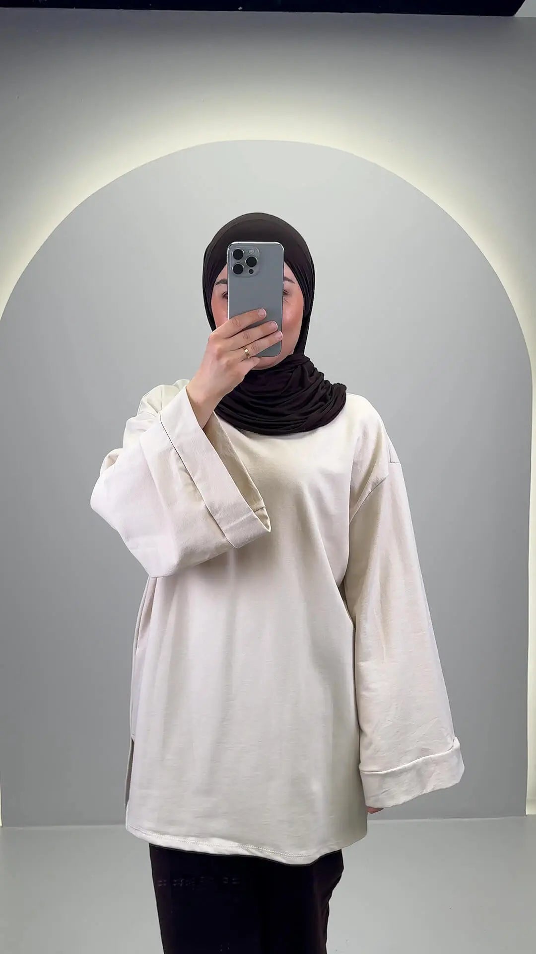 Miza Oberteil Beige