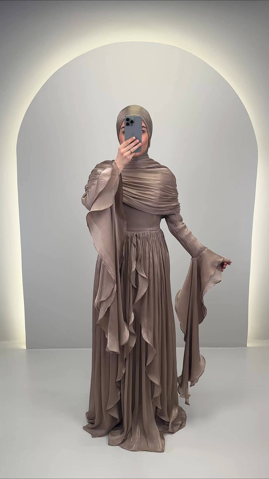 Liyana Abendkleid Taupe