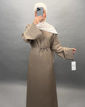 Classy Elbise Bej 01