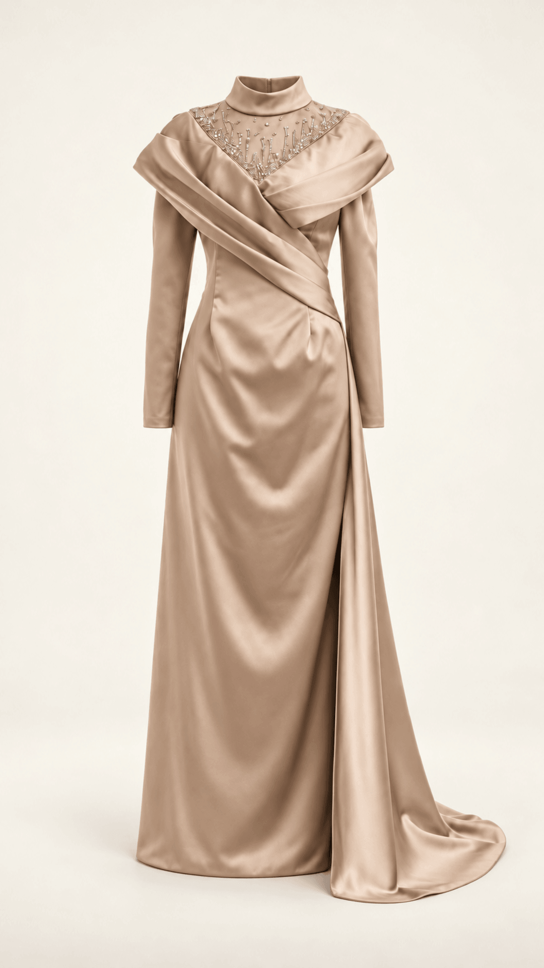 Seray Abendkleid – Beige – Bild 5