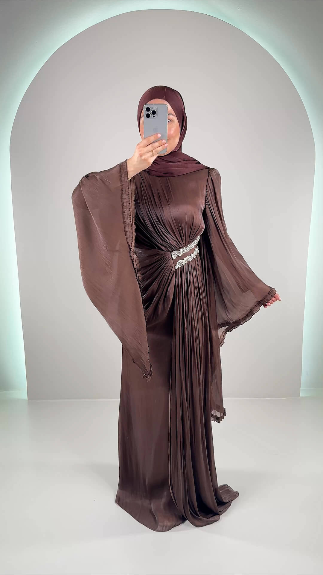 Asya Abendkleid Braun