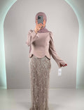 Hisra Abendkleid Beıge