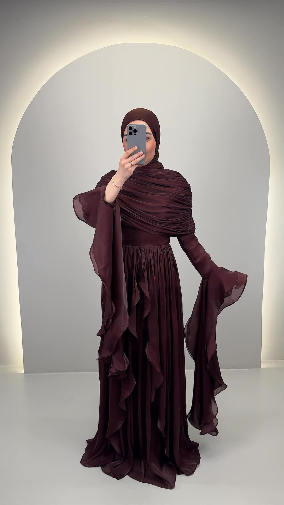 Liyana Abendkleid Braun
