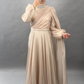 Ceylan Abendkleid Beige