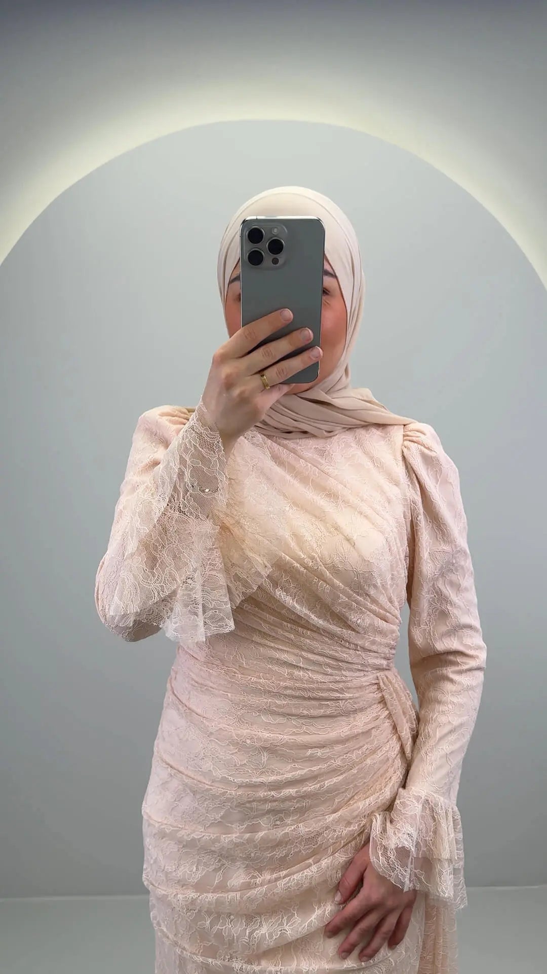 Eliza Abendkleid Beige