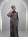 Lale Abendkleid Taupe