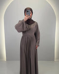 Mima Abendkleid Taupe