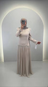 Yagmur Abendkleid Beige