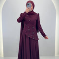 Adela evening dress brown