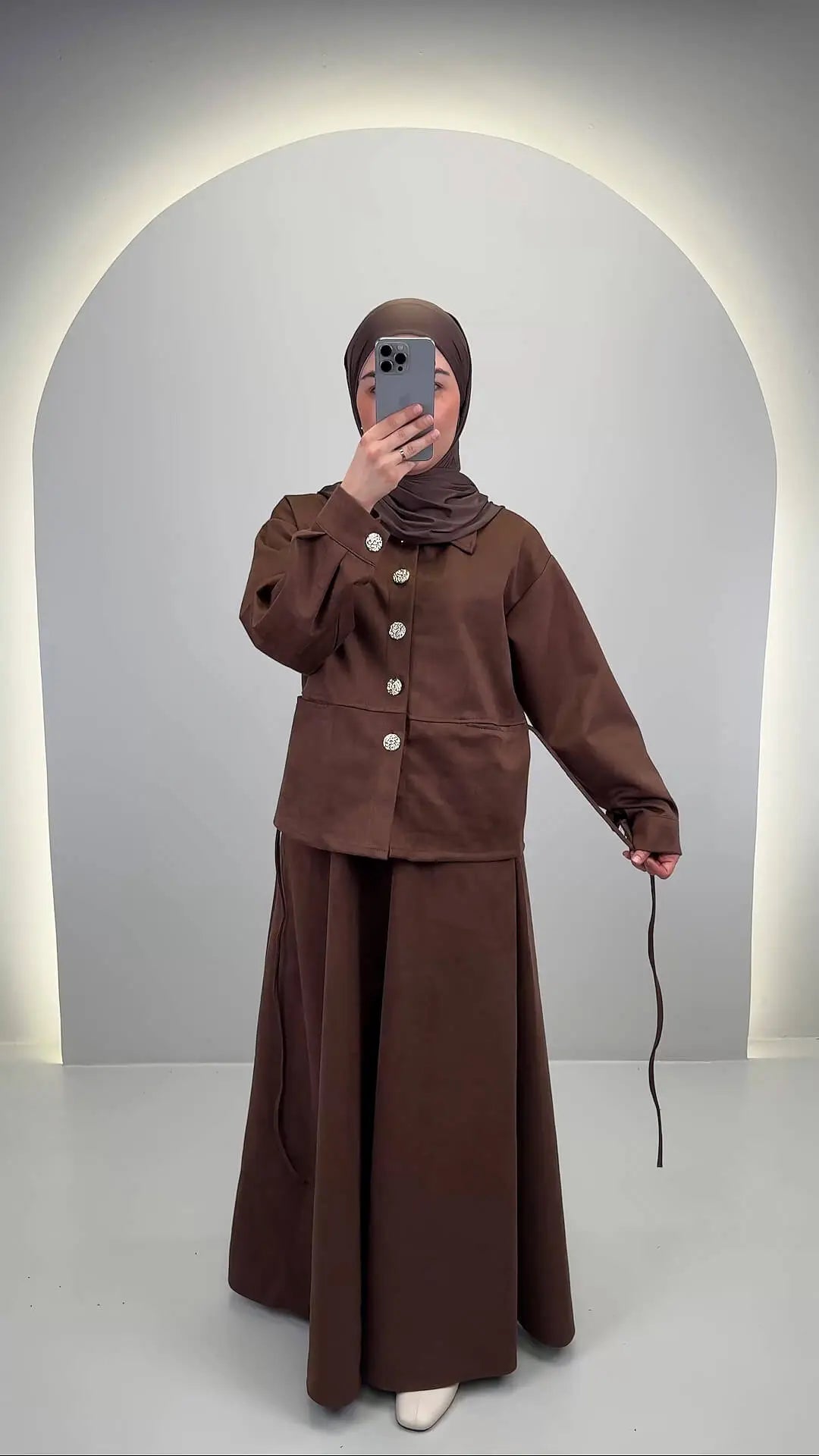 Ariya Zweiteiler Braun