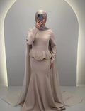 Simay Abendkleid Beige
