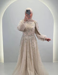 Elsa Abendkleid Beige