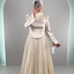 Avra Abendkleid Beige