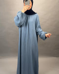 Sera Musselin Kleid Blau