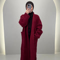 Mıyaz Coat Burgundy