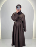 Lia Kleid Braun
