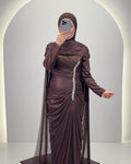 Velina Abendkleid Braun
