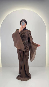 Perria Abendkleid Braun