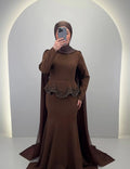 Simay Abendkleid Braun
