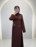 Arami Abendkleid Braun 01