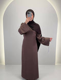 Classy Kleid Braun 01