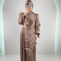 Dunja Abendkleid Taupe