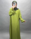 Sera Musselin Kleid Grün