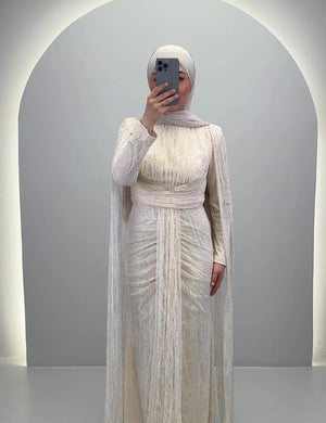 Nirama Evening dress Cream White