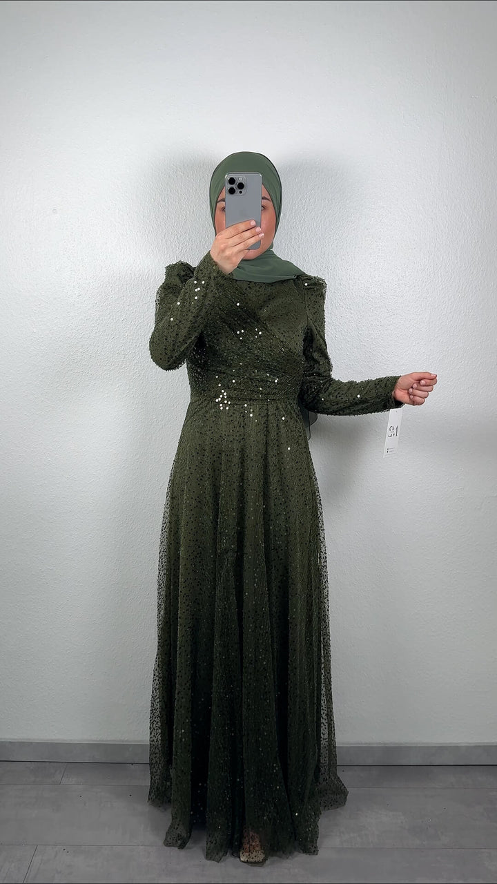 Asya Abendkleid  Khaki