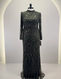 Noura Abendkleid Khaki