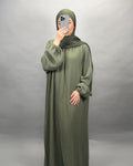 Sera Musselin Kleid Khaki