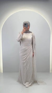 Emiya Abendkleid Beige
