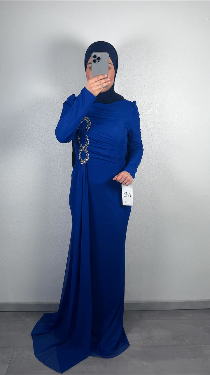 Melika evening dress blue