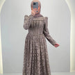 Mina Abendkleid Taupe