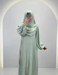 Hifaya Abaya Set mit Khimar Mint