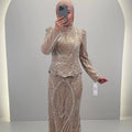 Miyasa Evening dress Beige 01