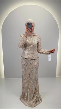Miyasa Abendkleid Beige
