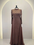 Nayla Abendkleid Taupe