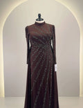 Nayla Abendkleid Braun