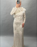 Nola Abendkleid Beige